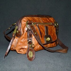 Fossil purse leather shoulder bag